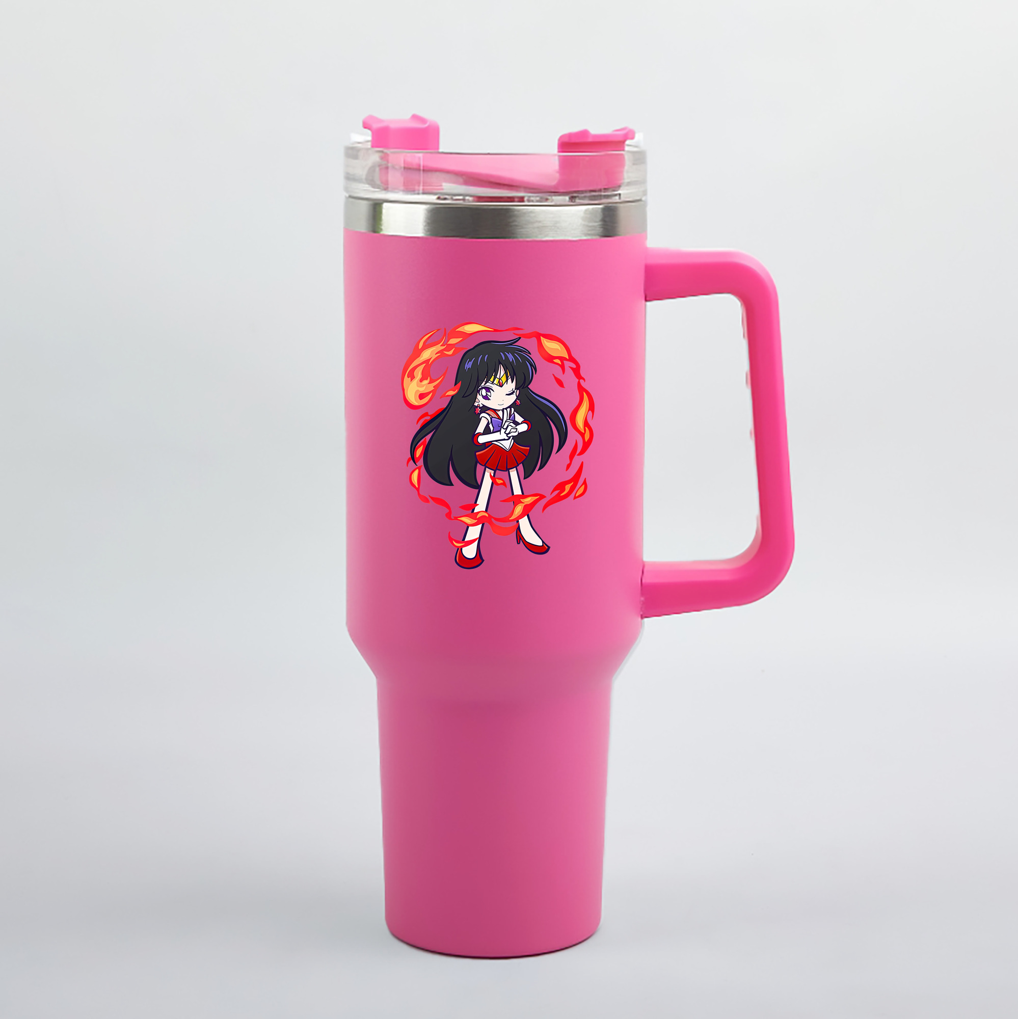 （画像用） 美少女戦士セーラームーン 火野レイ ひの レイ Sailor Moon Hino Rei （セーラーマーズ,Sailor Mars） 1200mL車用タンブラー（カラープリント）